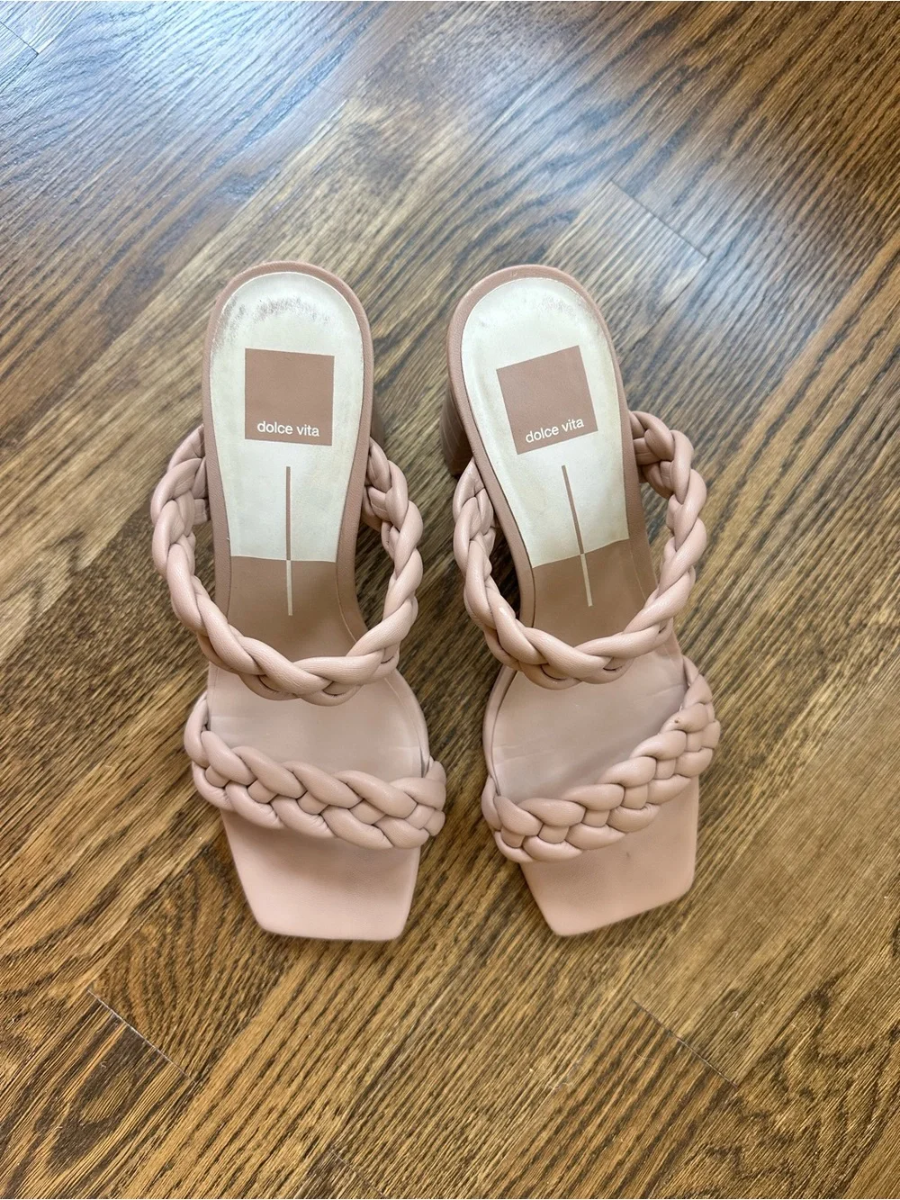 Dolce Vita Women’s Blush Braided Strap Heels, size 9
